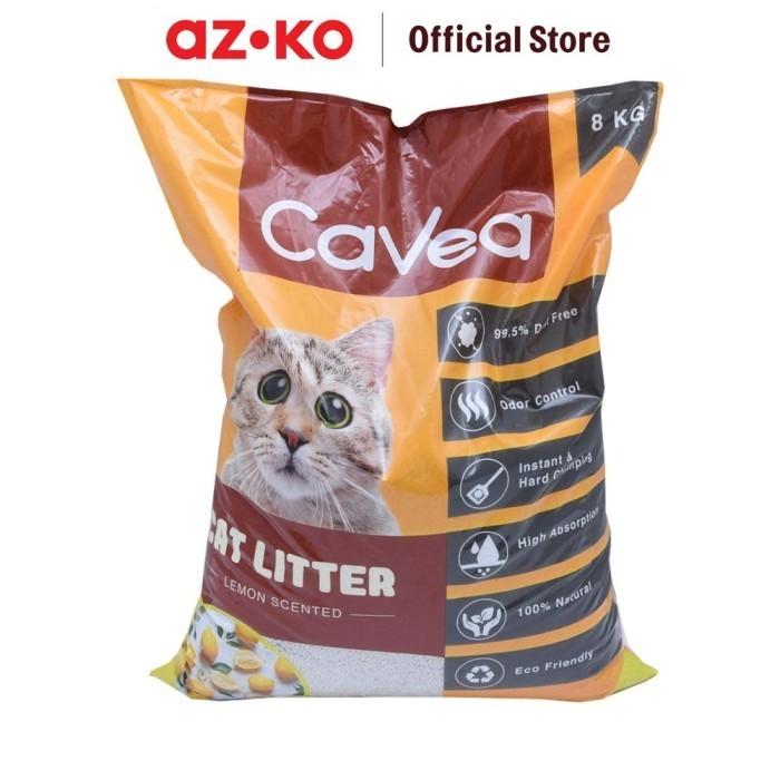 AZKO Cavea Lemon Scented Cat Litter 8 Kg | Shopee Philippines