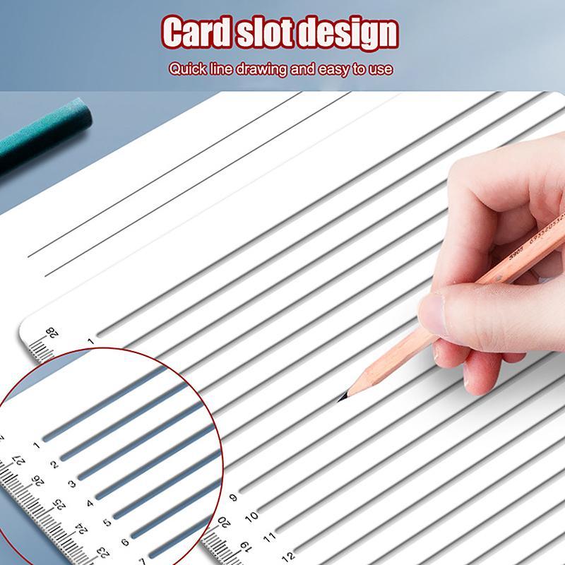 BDPH Swank High Quality Straight Line Stencil Ruler Transparent Lines ...
