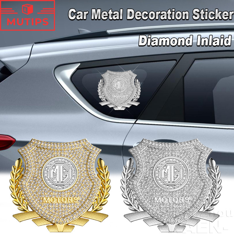 MG Car Metal Decoration Sticker Car Logo Warning Stickers 3D Car Body ...