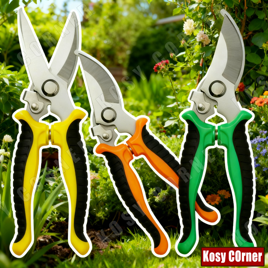 Gardening Pruning Shears High Carbon Steel Scissors Garden Plant ...