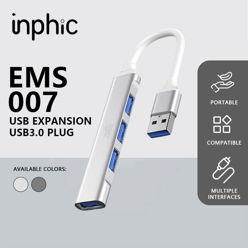 INPHIC X Zeus 4-Port USB 3.0 Hub, Ultra-Slim Data USB Hub Type C USB ...