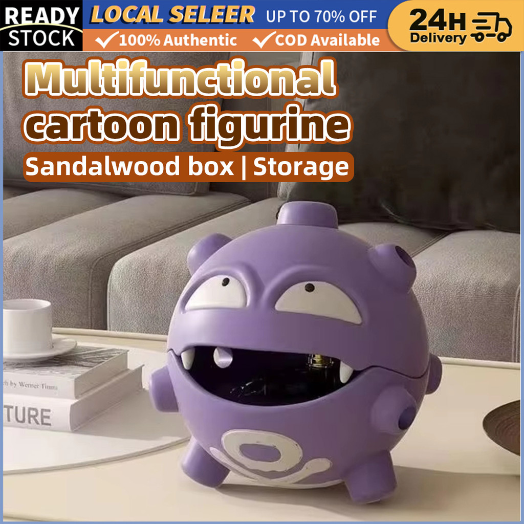 Cartoon Pokemon Weezing Mosquito Coil Tray Anime Plastic Trendy Incense ...