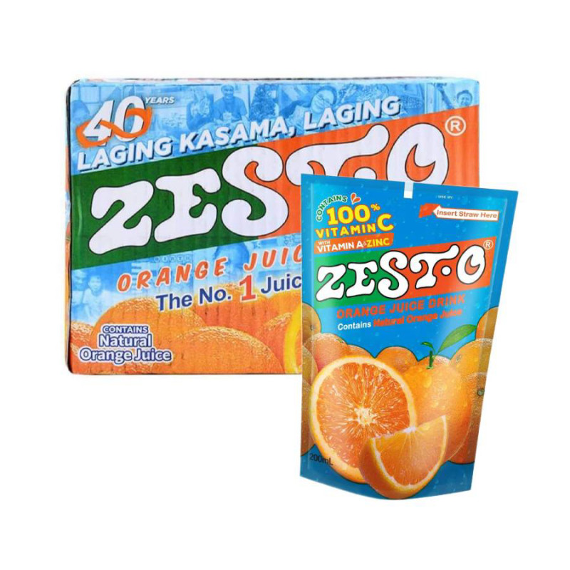Zest-O Orange Juice (10 x 200mL) | Shopee Philippines