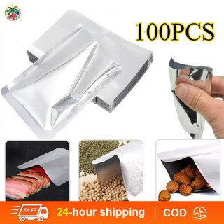 100 PCS Aluminized Packaging Bags for Food Storage, Heat Sealable Bags ...