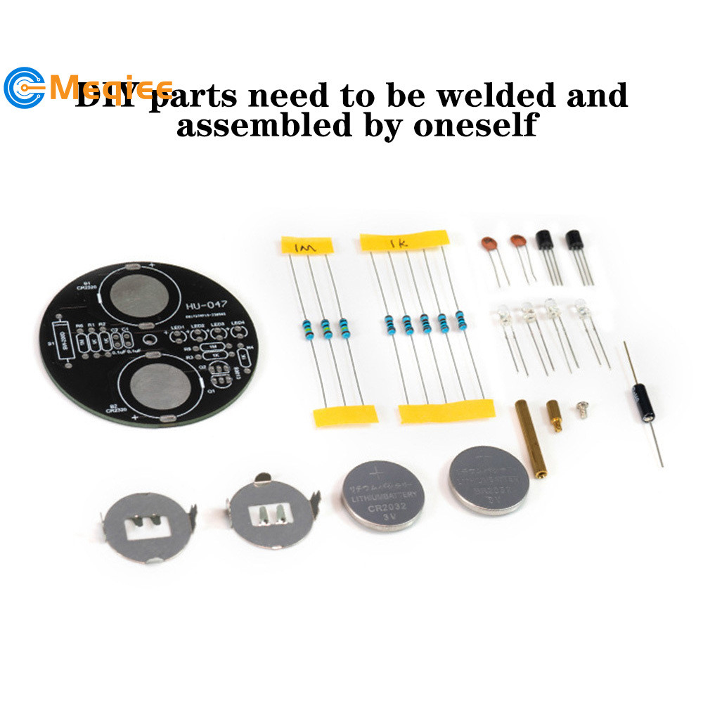 6V Desktop LED Rotating Gyroscope Electronic DIY Soldering Practice Kit ...