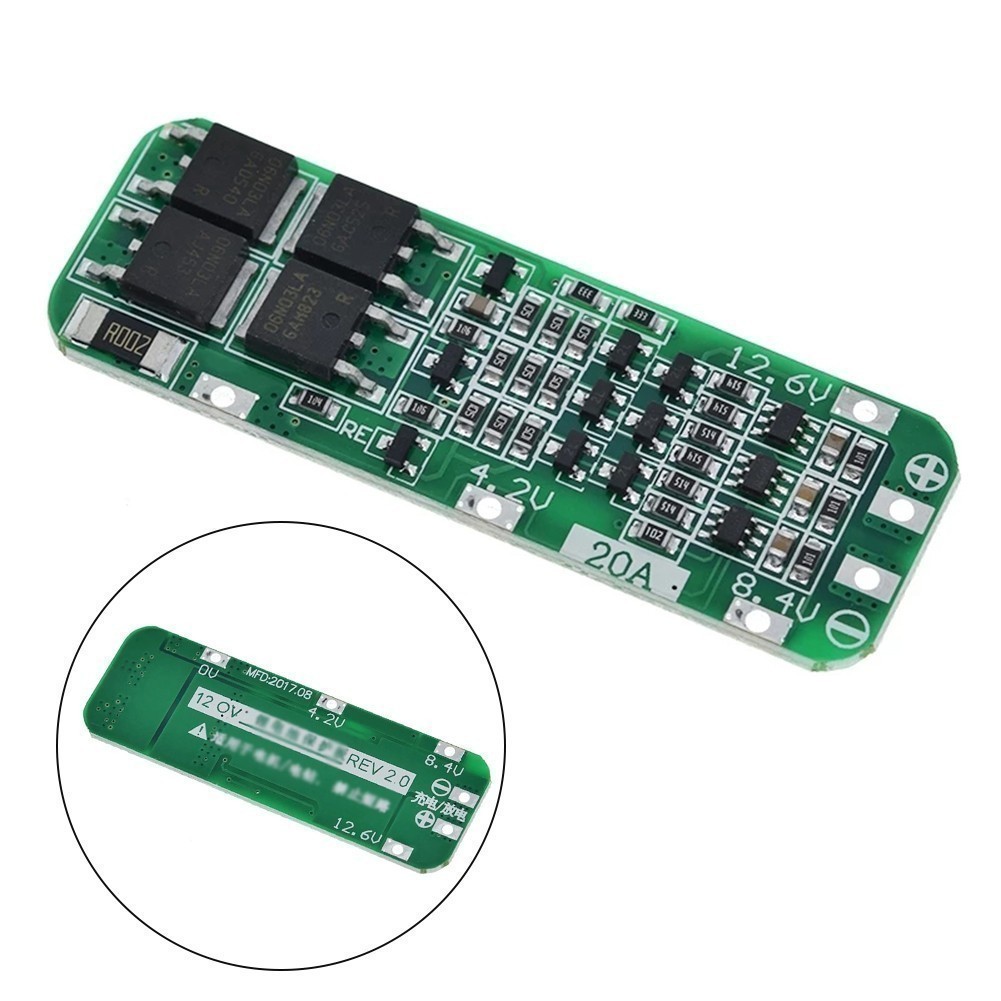[TRSBX] 3S 20A Li-ion Lithium Battery Charger PCB BMS Protection Board ...