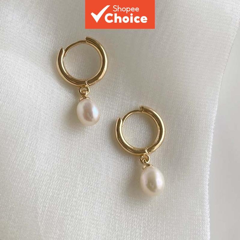 Women Pearl Drop Dangle Earrings Elegant Minimalist Versatile Jewelry ...