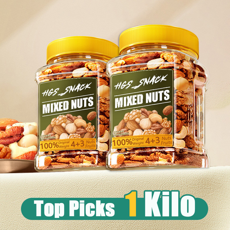 1 kilo Mixed Nuts and Fruits Snack Trail Mix Nuts and Dried Fruits ...