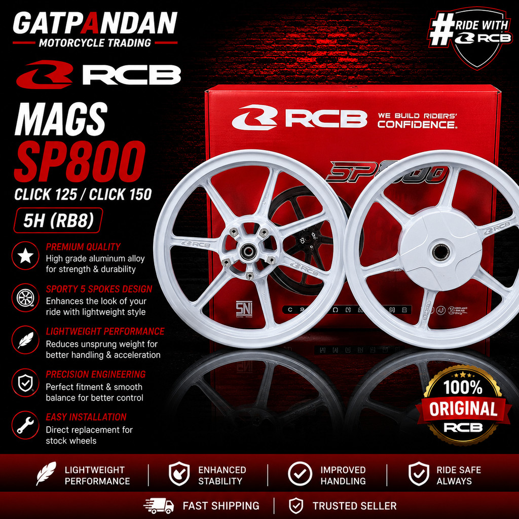 RCB MAGS SP800 Honda Click 125 / Click 150 (5H) (RB8) | Shopee Philippines