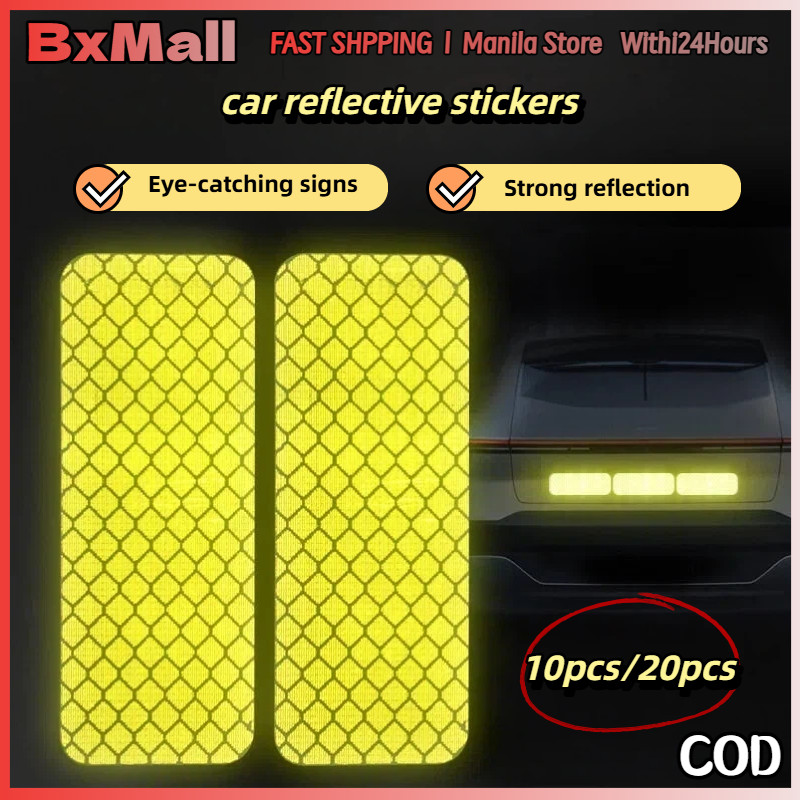 10pcs Reflective Stickers ，Safety Warning, Tram Helmet Sticker ...