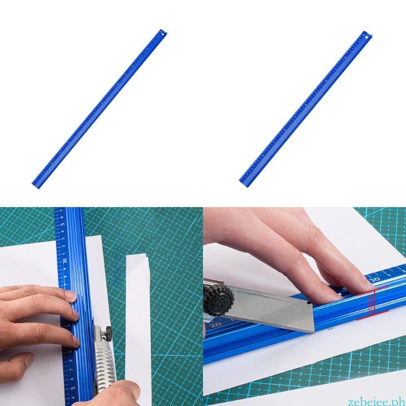 zebeiee Aluminum-Alloy Ruler Student Laser-Printing Scale Ruler ...