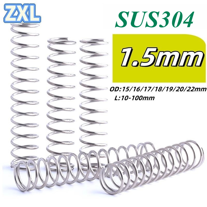 High - Quality 1.5mm SUS304 Stainless - Steel Spring, OD: 15/16/17/18 ...