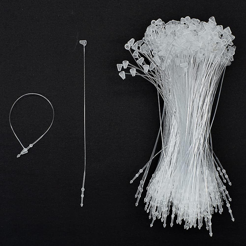 1000pcs Loop Hang Tag Plastic Loop Pin String Snap Lock Loop Lock Hang ...