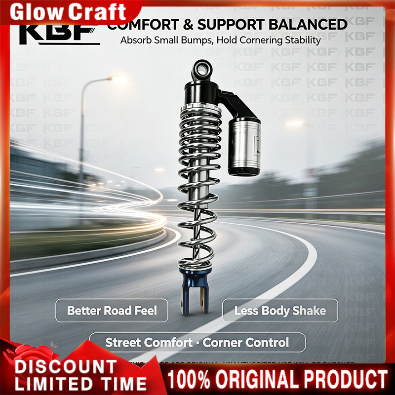 MOKOTO HONDA CLICK V1 V2 V3 REAR SHOCK ABSORBER WITH BASO 330MM GOLD ...