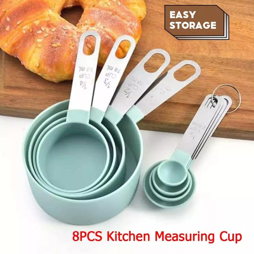 Stainless Steel Measuring Cups Kitchen Measuring Cup and Spoon Set ...