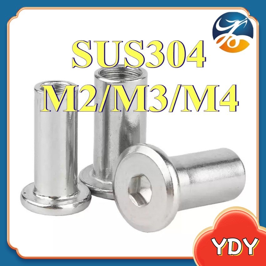 Only nuts ）Furniture Nut SS304 Rivet screw Chicago Scre rebit nut ...