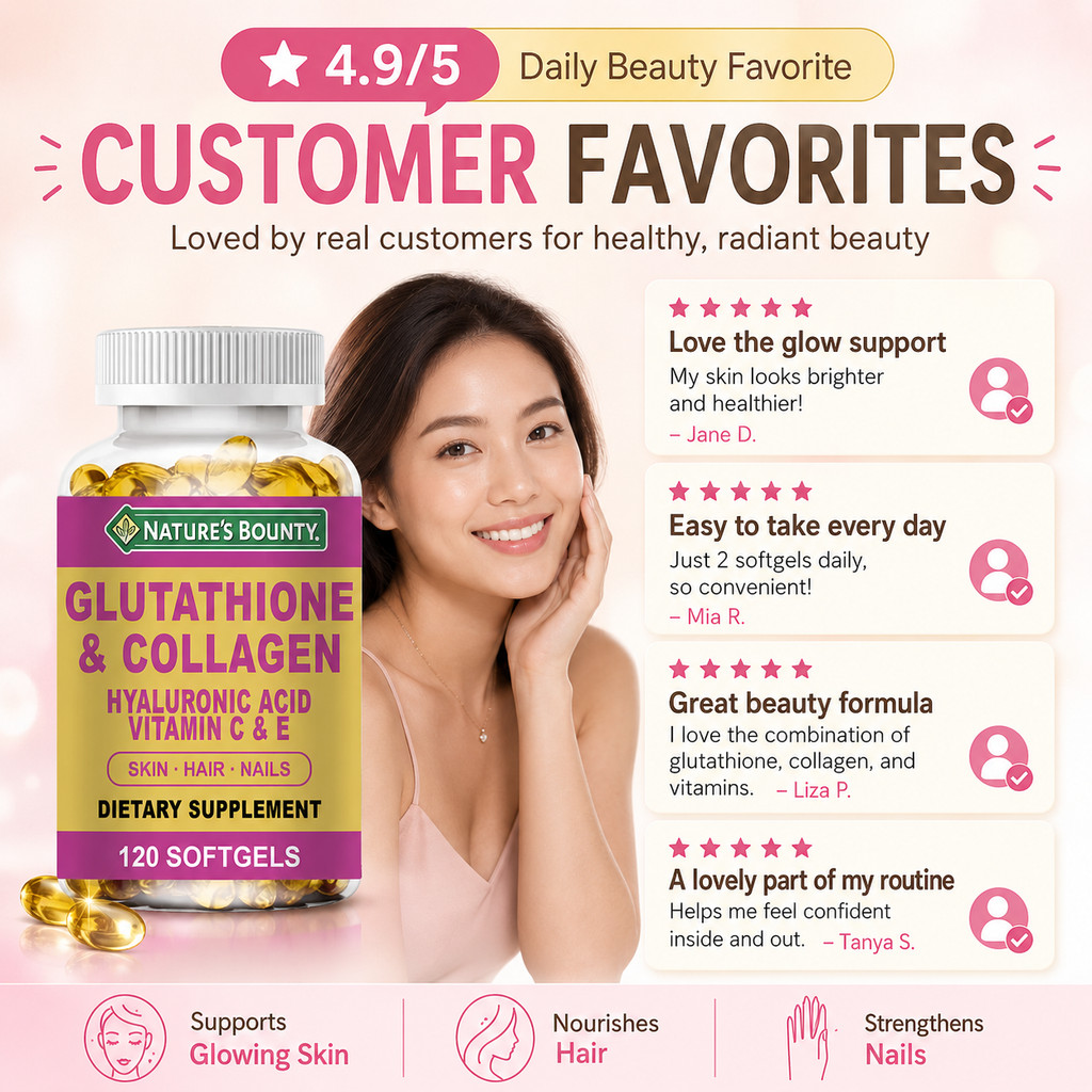 glutathione nature's bounty Collagen & - Skin Hair Nails | glow support with Hyaluronic acid, VC cyber-2022