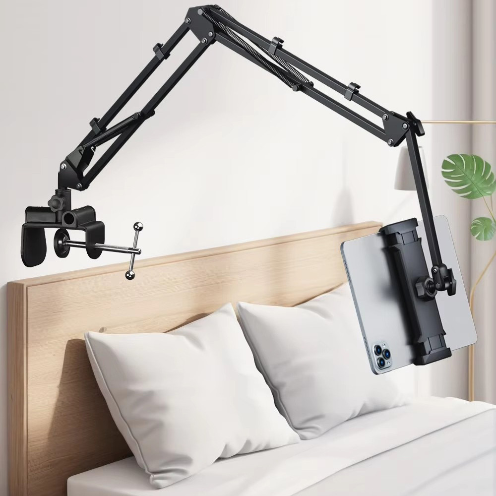 Desktop Tablet Holder Lazy Bracket, Adjustable Metal Cantilever Stand ...