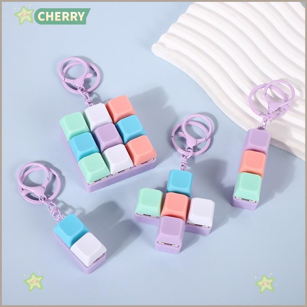 CHERRY Fidget Keychain, 2/3/5/9 Keys Key Button Finger Keyboard Cap ...