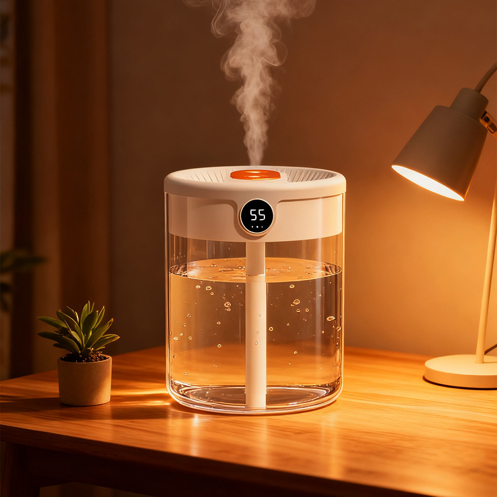Humidifier for Bedroom, 2L Cool Mist Humidifier for Home Baby, Humidity ...