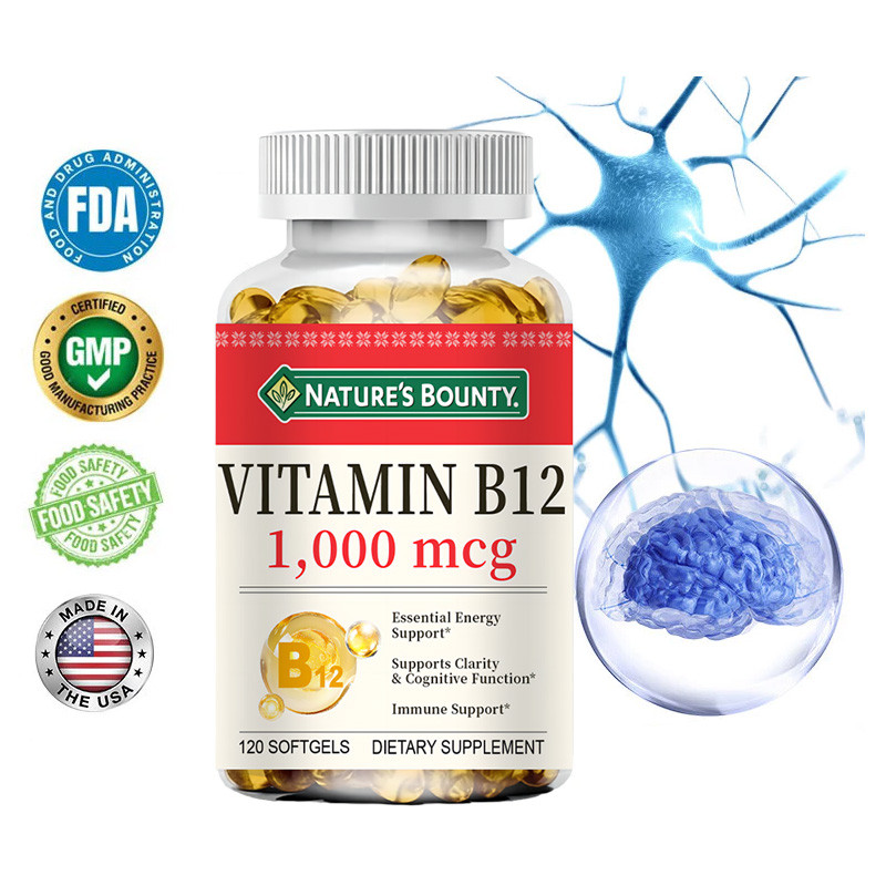Nature's Bounty Vitamin B12 Supplement with Methylcobalamin Support ...