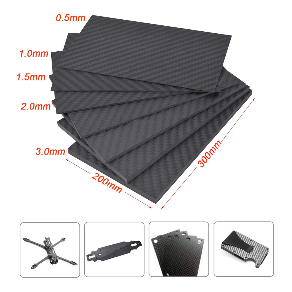 High-Quality 3K Carbon Fiber Board 200x300mm - Pure Composite ...