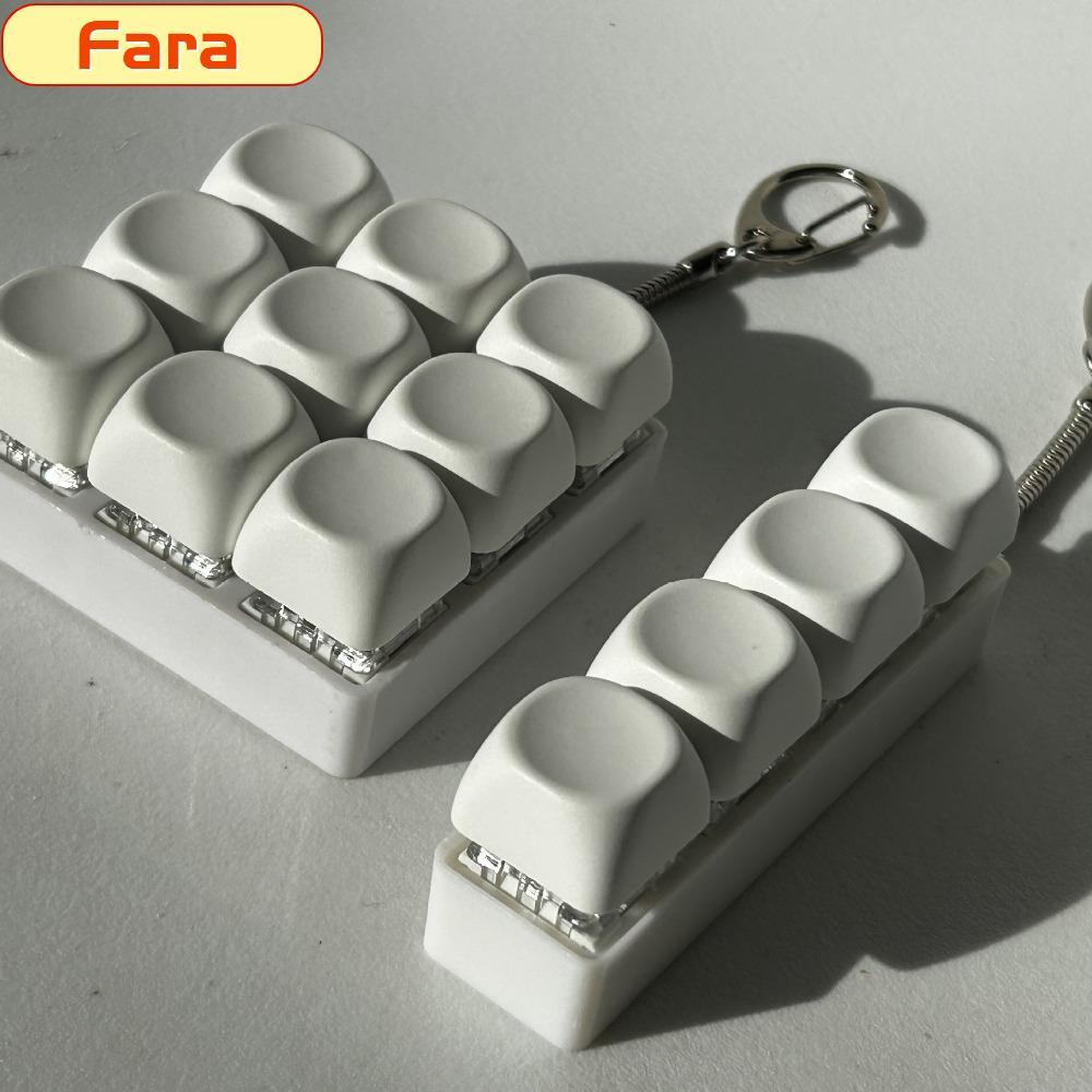FARA Fidget Keychain, Keys Button DIY Keyboard Finger Keyboard Cap ...