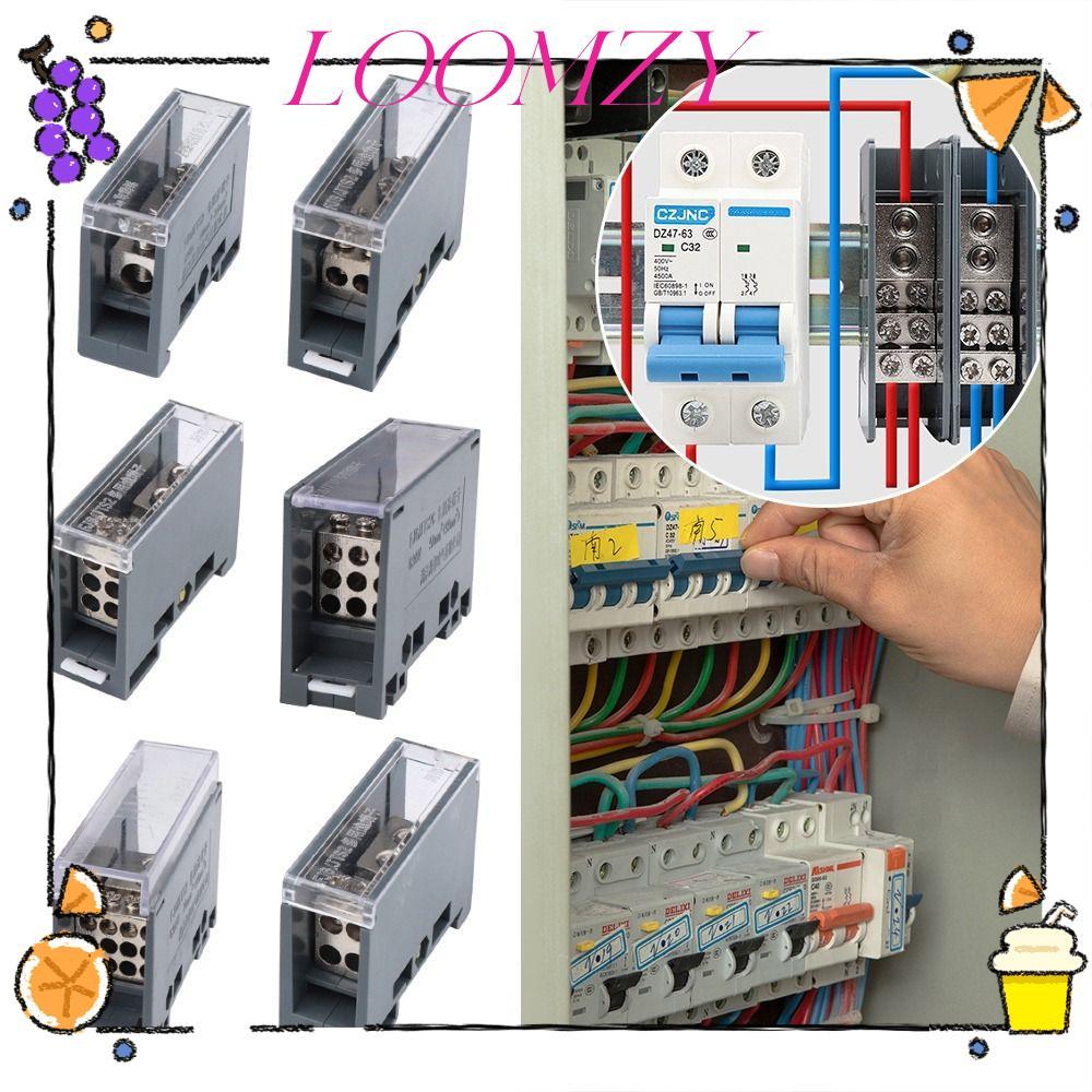 LOOMZY Distribution Box, ABS/Copper One in Multiple out Din Rail ...