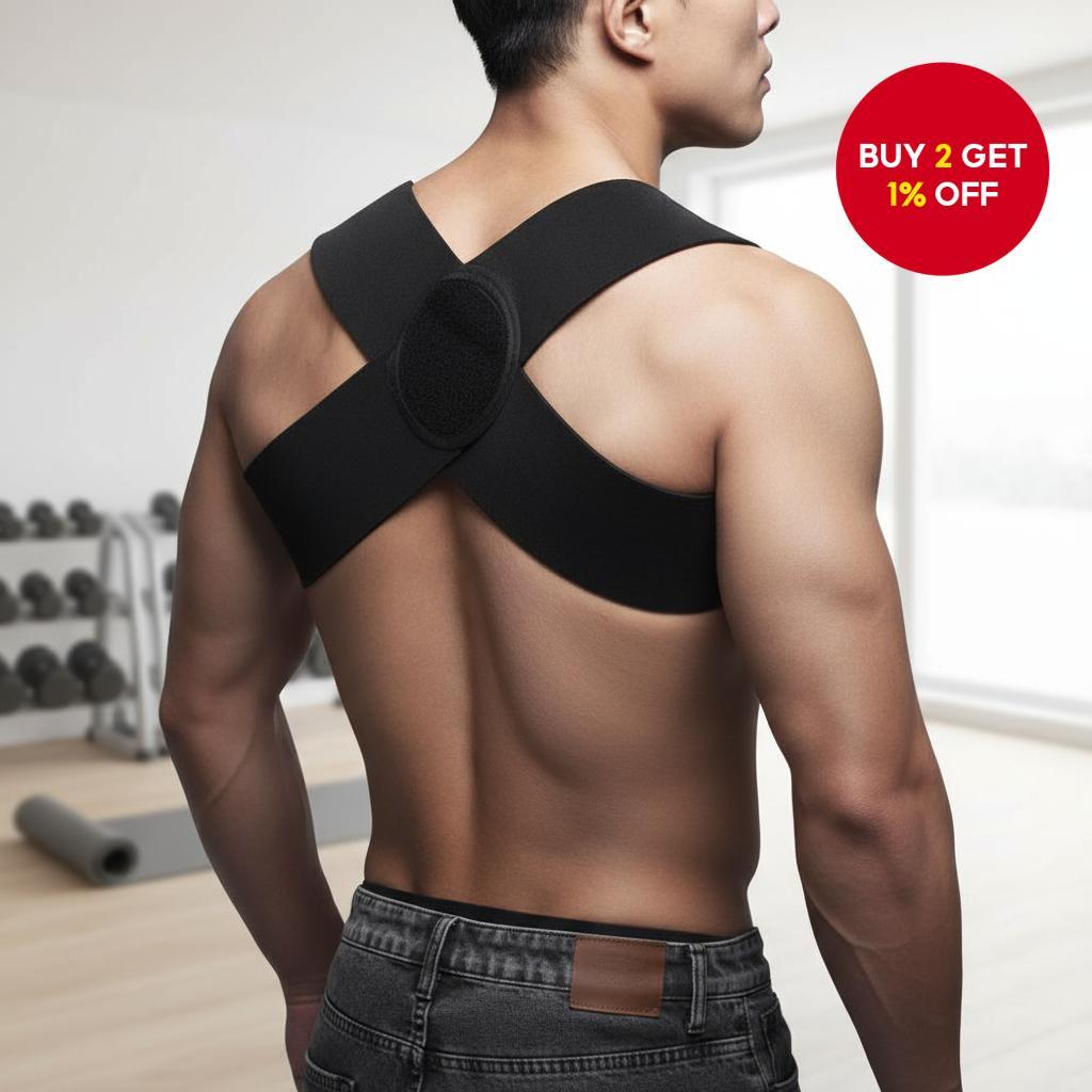 Exercise Back and Shoulder Support Belt, Prevents Muscle Pain During ...