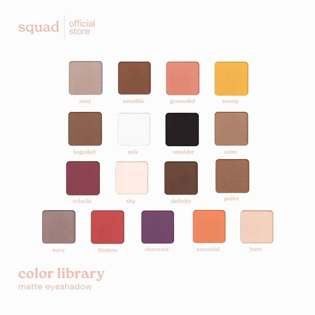 squad cosmetics color library eyeshadow - matte | Shopee Philippines