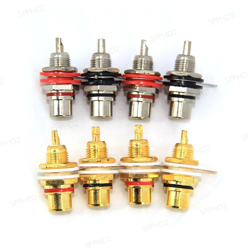 Zinc Alloy metal or Gold Plating Female RCA female solder Jack ...