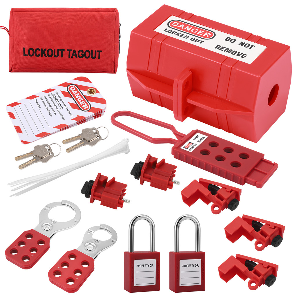 shipping in 12h Lock Off Kit For Electricians, Lockout Tagout Kit ...