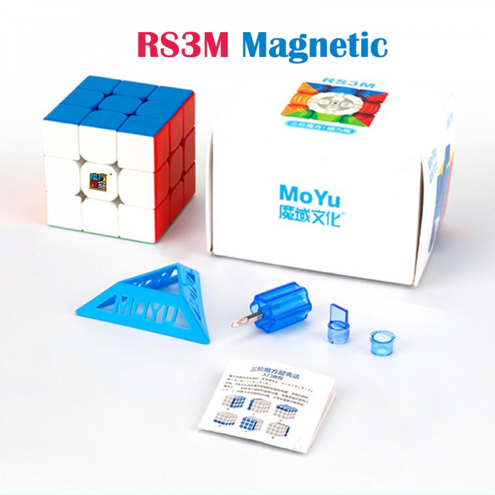 MoYu RS3M 2020 Magnetic 3x3 Speed Cube MF RS3M 3x3x3 Magic Cube Puzzle ...
