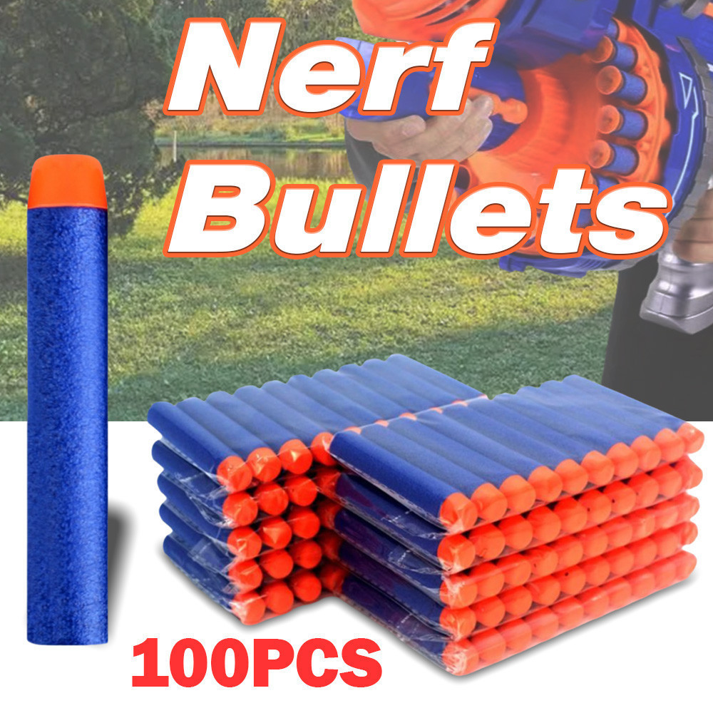 (100Pcs) 7.2cm EVA Hollow Soft Bullets Universal Strip Children's Foam ...