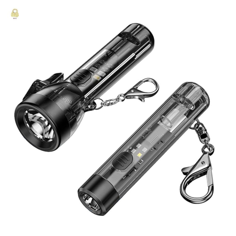 WAY whistle with flashlight Mini Keychain Flashlight, Portable USB ...