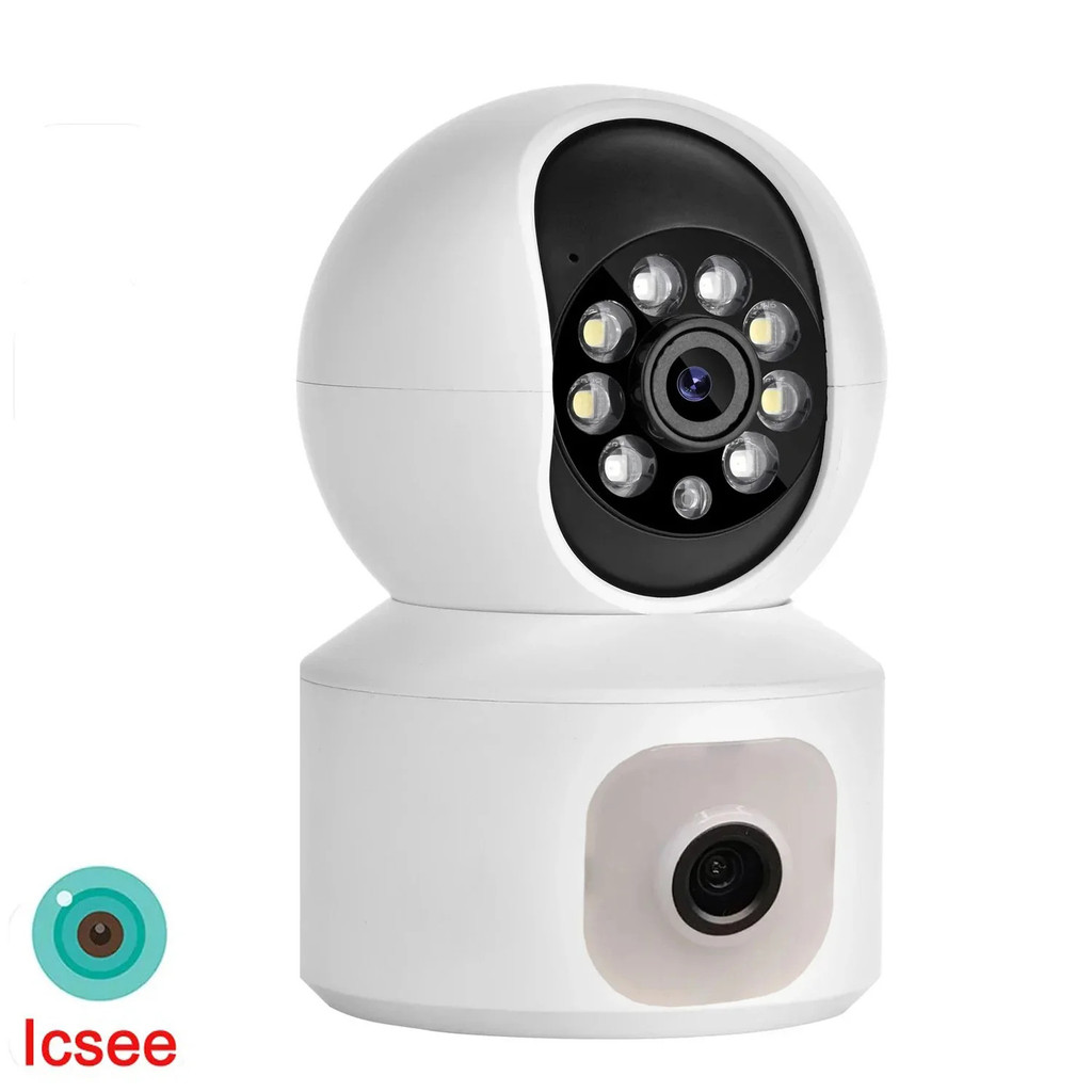 Dual Lenses Ptz Wireless Surveillance Cameras Wifi Monitoring Video 360 ...