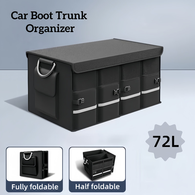 Car Boot Trunk Organizer Box Large Capacity Foldable Storage Organizer ...