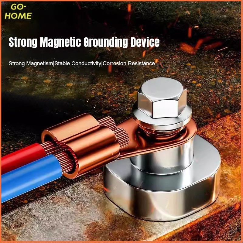 T⚡GO⚡Earth Clamp Grounding Device Grounding Clamp Strong Magnetic ...