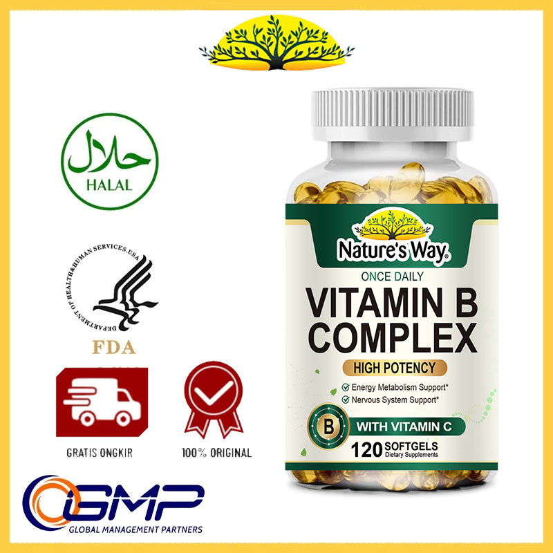 Vitamin B Complex High Strength Daily Supplement Helps Reduce Fatigue ...