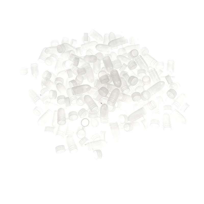 [BEO] 100 Pcs Portable Flip Lid Transparent Capsule Storage Containers ...