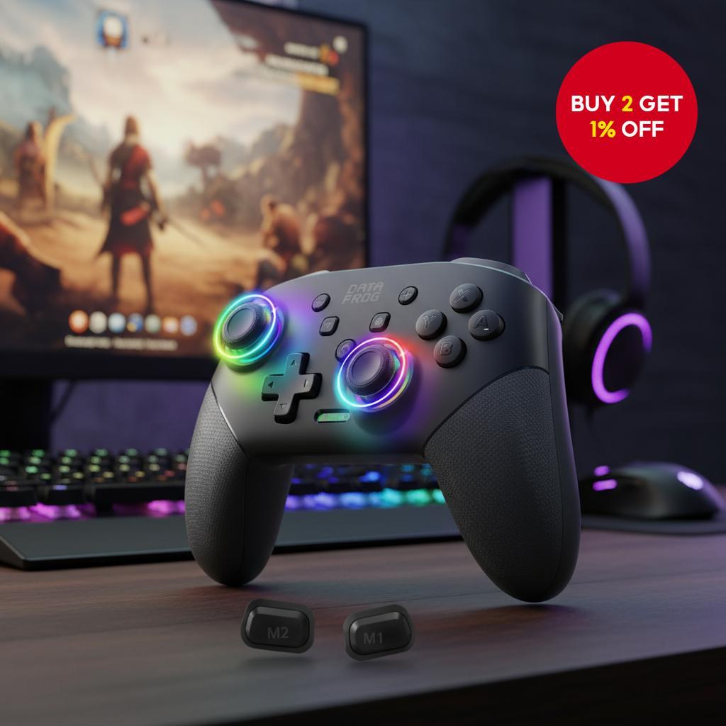 Bluetooth Gamepad Controller for Nintendo Switch OLED Lite, Android ...