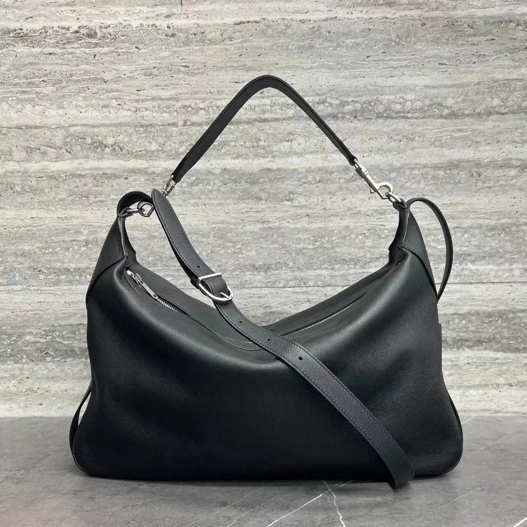Celine Calfskin Natural Pleated French Bag New Style Romy Large Size ...