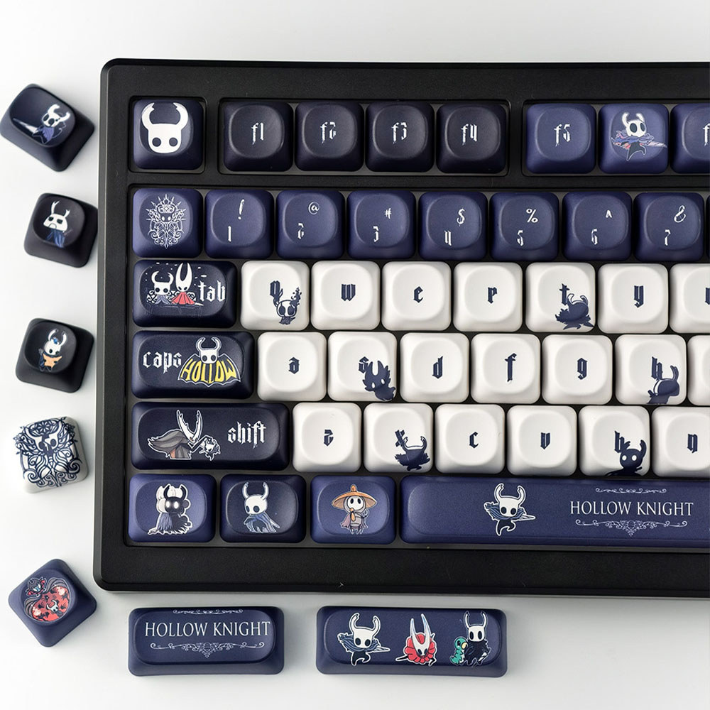 Hollow Knight Keycap MOA/Cherry Profile 130 Keys PBT Dye Sublimation ...
