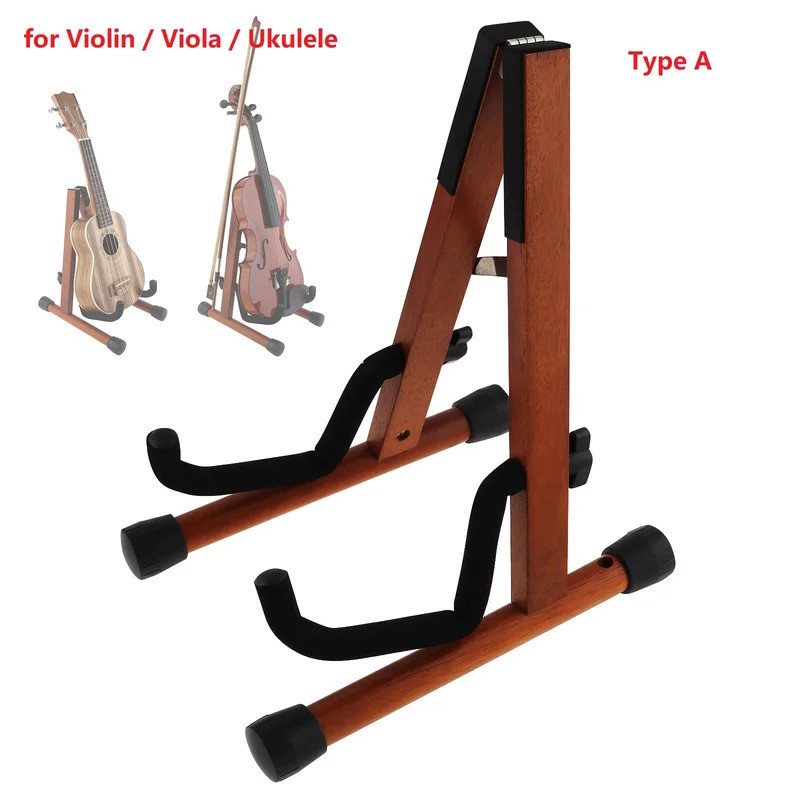 Real Mahogany Solid Wood Floor Violin Stand for String Instruments ...