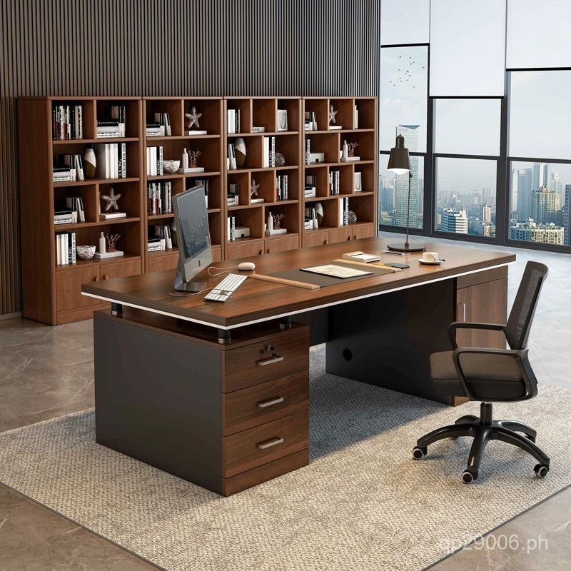 Simple Desk Modern Home Computer Desk Set Executive Desk Office Desk ...