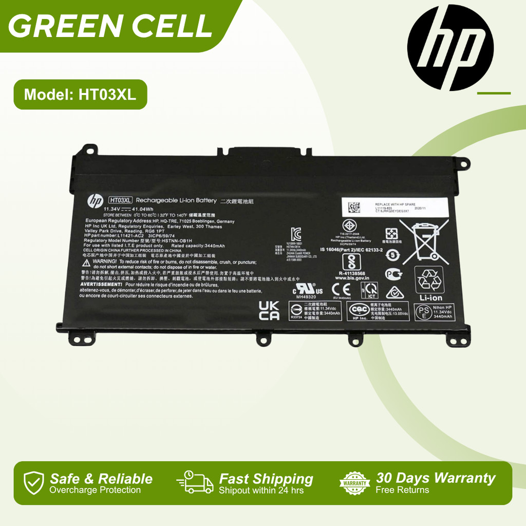 HT03XL Laptop Battery for HP 17-BY 15-EF 15-CS 14S 14S-CF 14M 14-DF 14 ...