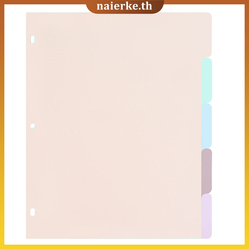 1 Set of 3-Hole Binder Dividers A4 Size Journal Inserts Page Separator ...