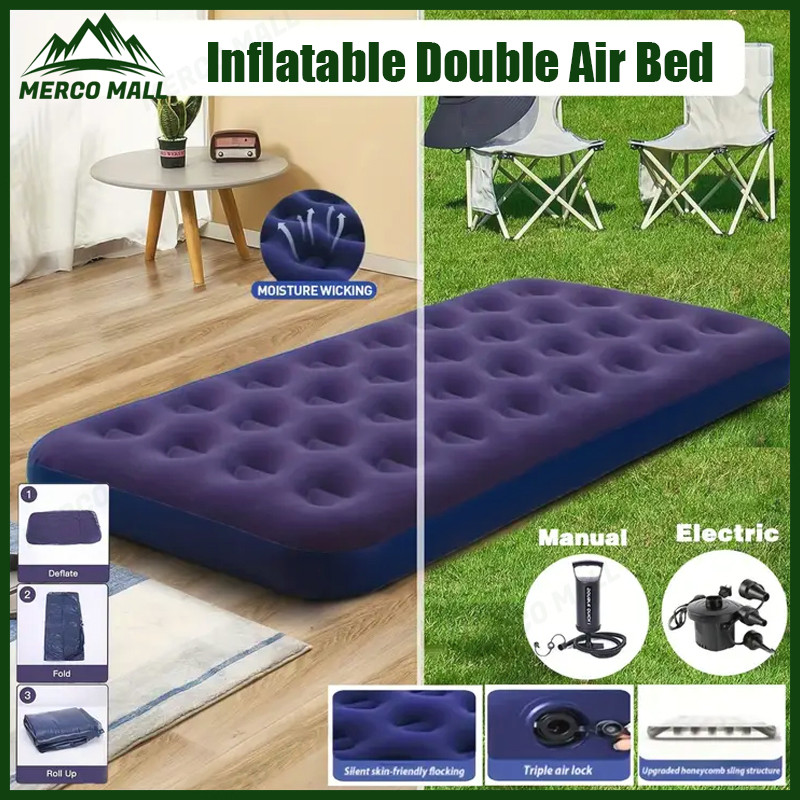 Inflatable Double Air Bed,airbed Mattress with Free Pump Air Bed Double ...