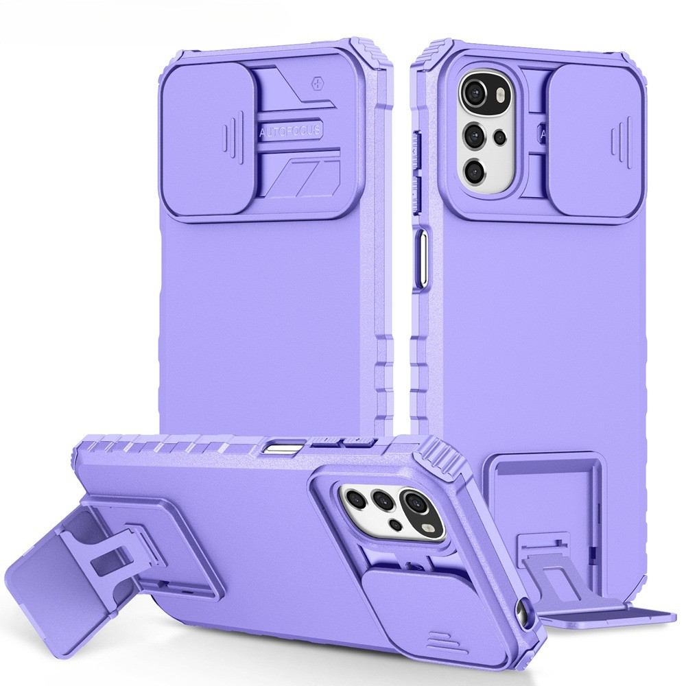 Pixfab Cover Motorola Moto E20 / E30 / E40 Con Anello E Supporto - Antiurto Nero