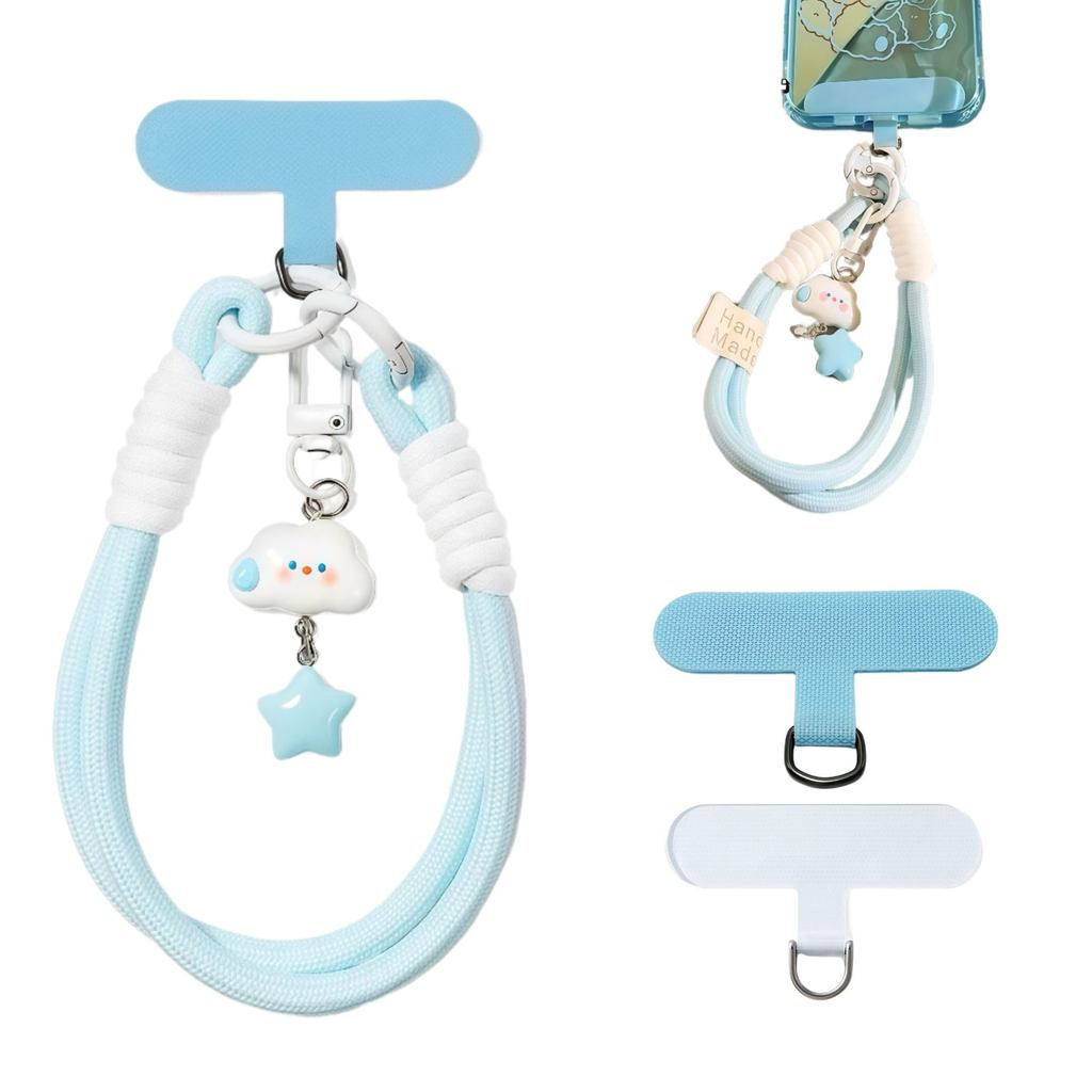 Cloud Stars Keychain Dopamine Minimalist Wrist Strap Phone Lanyard ...